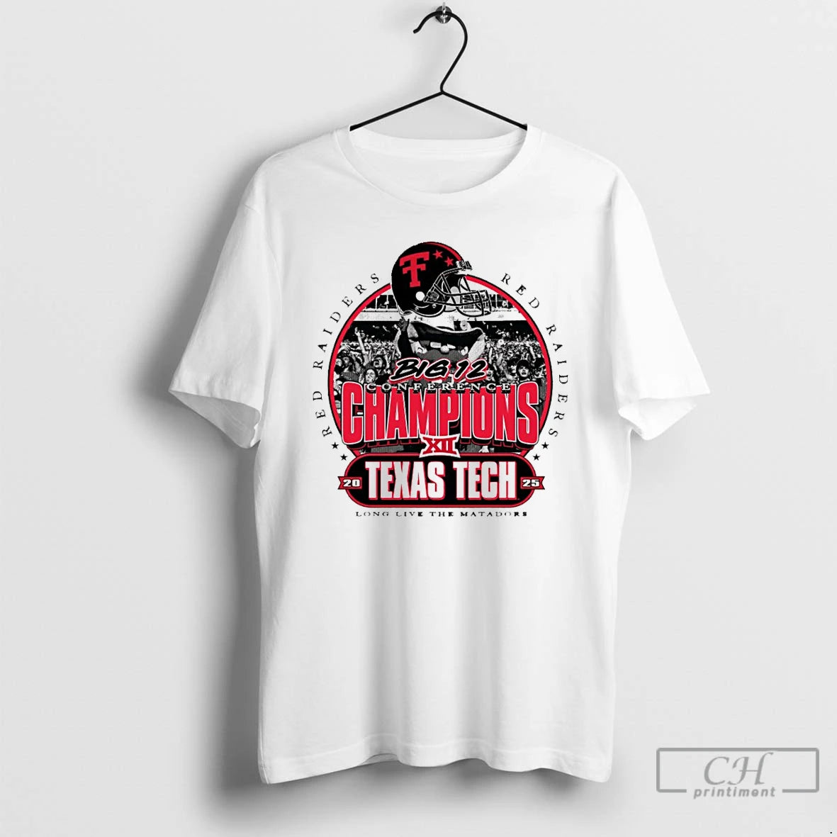 Classic Texas Tech Red Raiders 2025 Big 12 Conference Champions Long Live The Matadors
