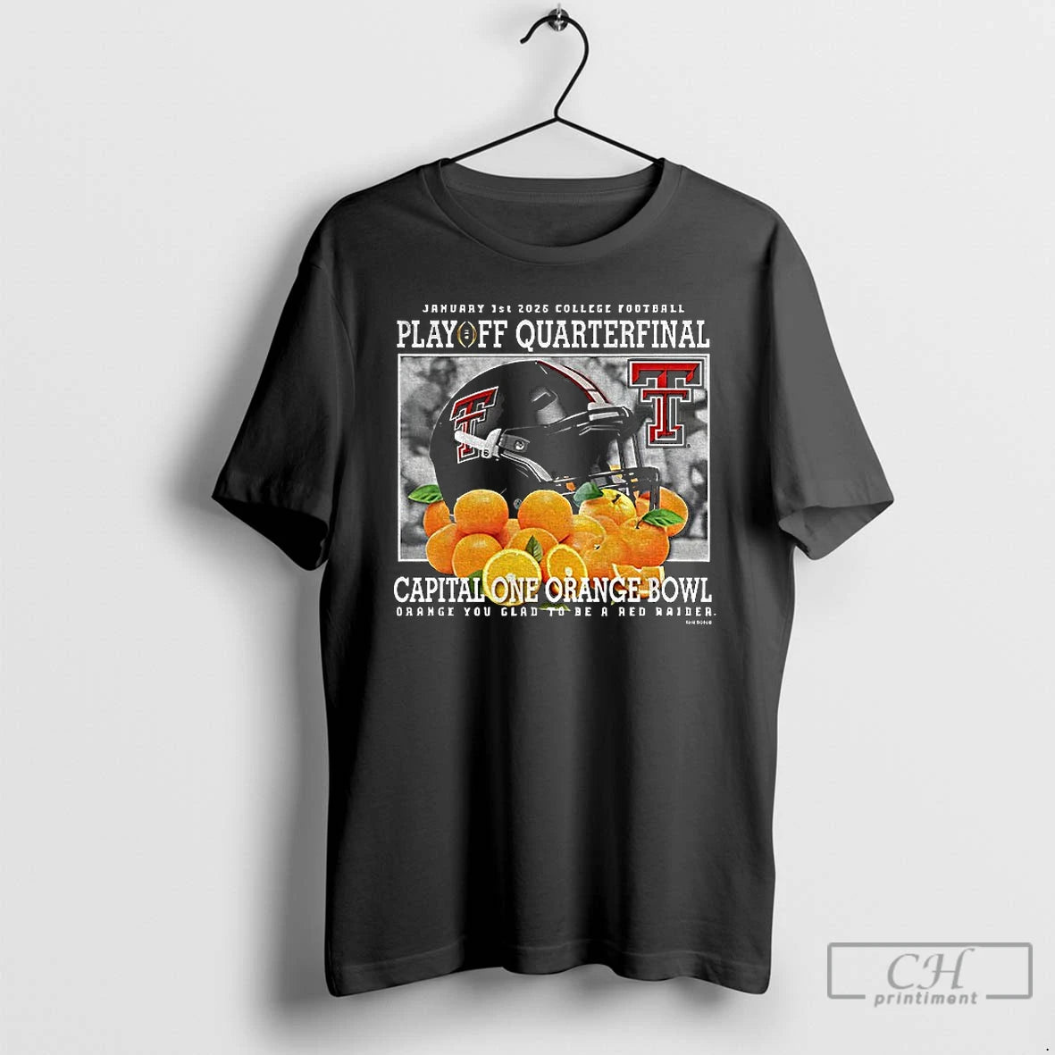 Classic Texas Tech Red Raiders 2026 Capital One Orange Bowl Playoff Quarterfinal T Shirts Sweater