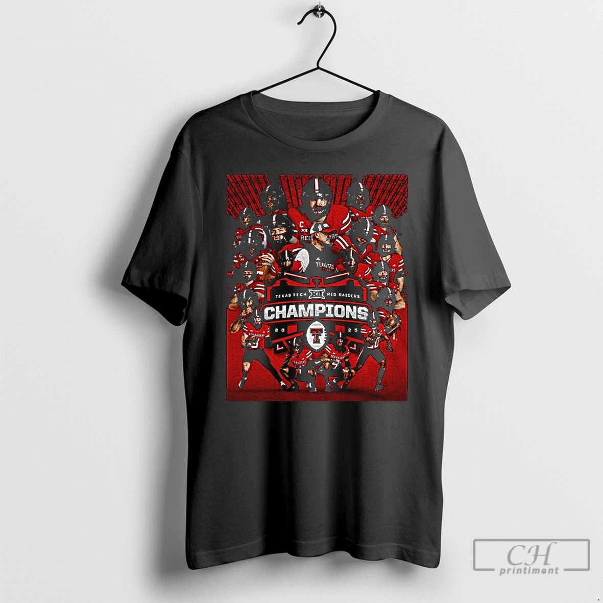 Classic Texas Tech Red Raiders Cfp 2025 Big 12 Football Champions