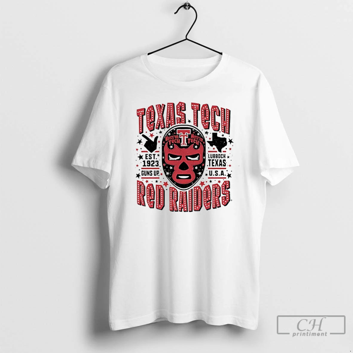 Classic Texas Tech Red Riaders Luchador Mask