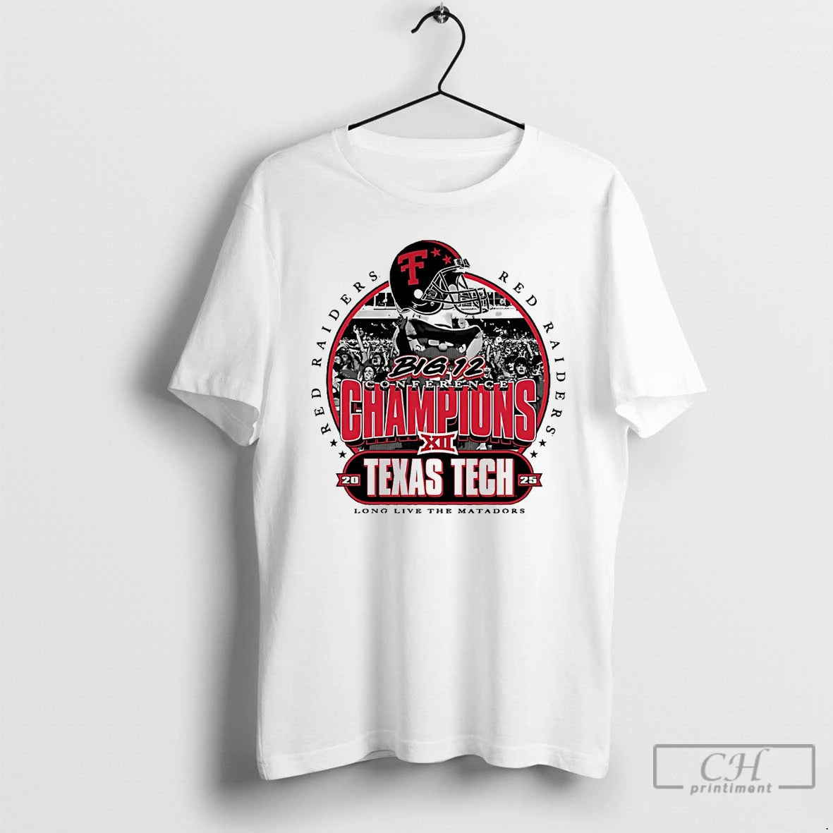Classic Texas Tech Football 2025 Big 12 Conference Champions Long Live The Matadors T Shirts