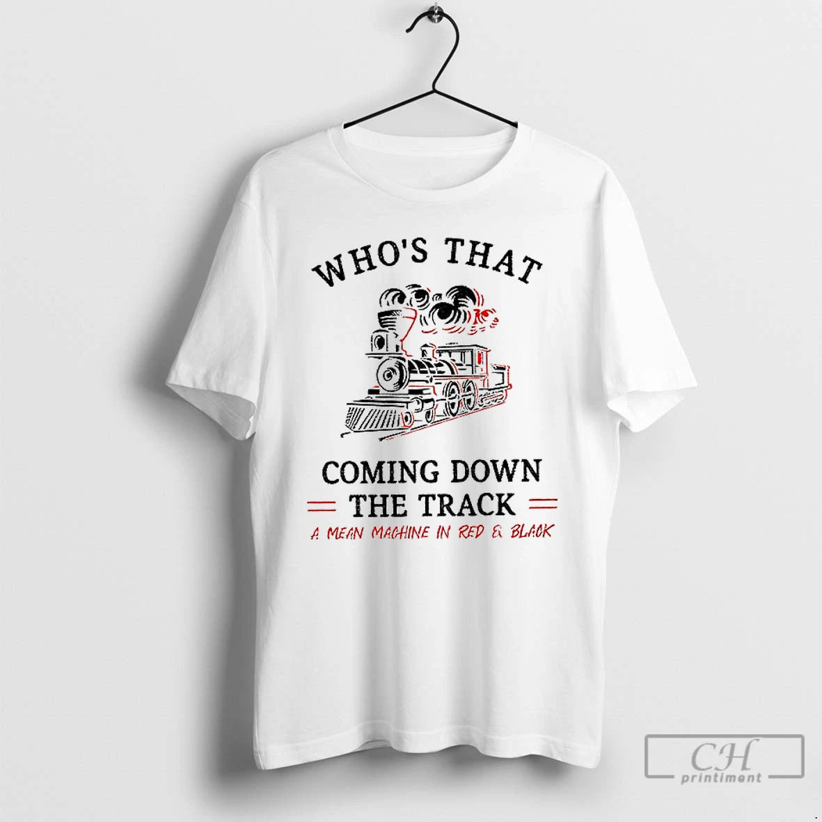 Classic The Dawgs Georgia Whos That Coming Down The Track A Mean Machine In Red