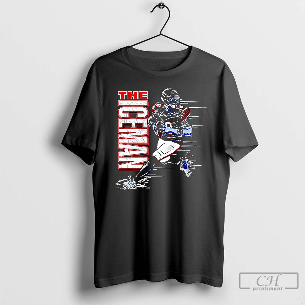 Classic The Iceman Chicago Bear Player Graphic