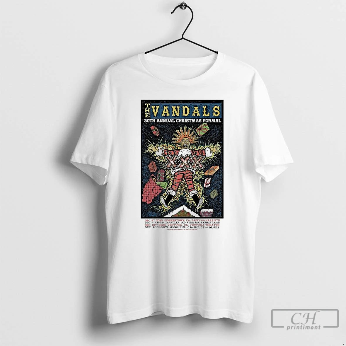 Classic The Vandals 30th Annual Christmas Formal Dec 19 2025 In Ventura Ca T Shirts