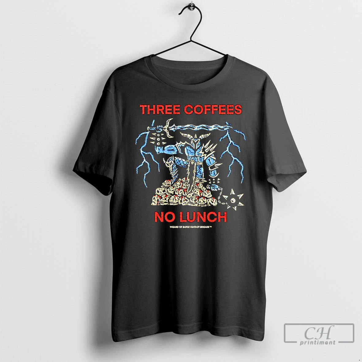 Classic Three Coffees No Lunch Wizard Og Barge Fantasy Brigade Graphic