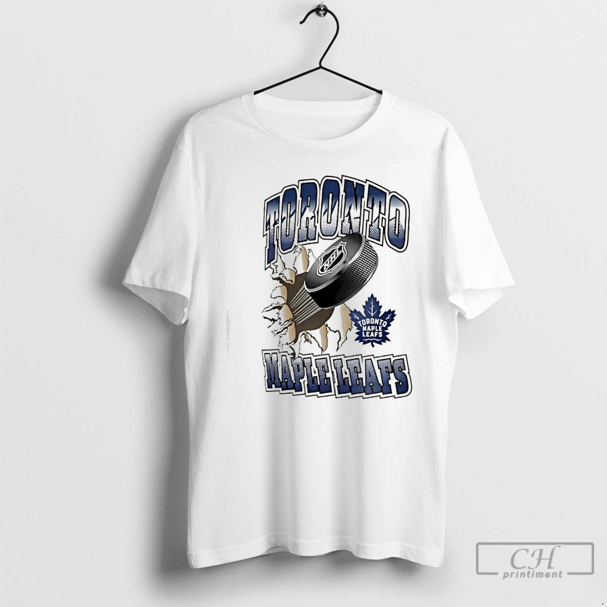 Classic Toronto Maple Leafs Puck Breaking