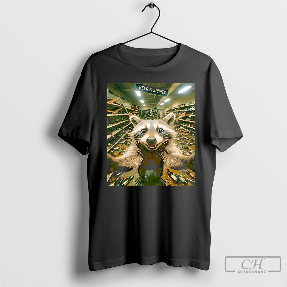 Classic Trashed Panda Selfie Raccoon Christmas