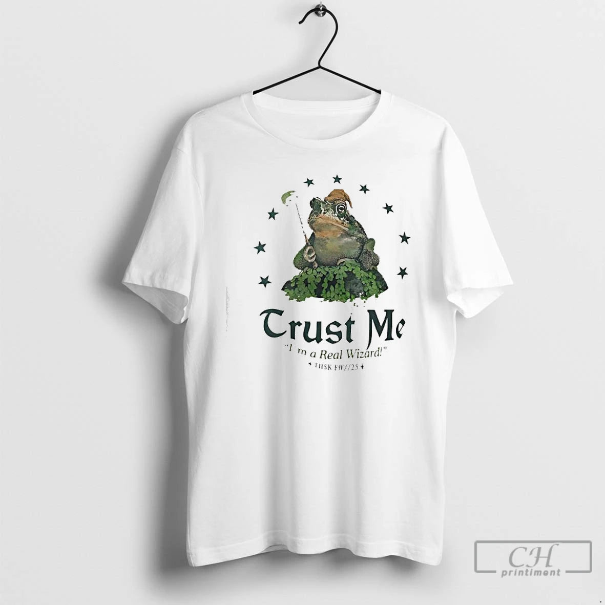Classic Trust Me Im A Real Wizard Frog Graphic