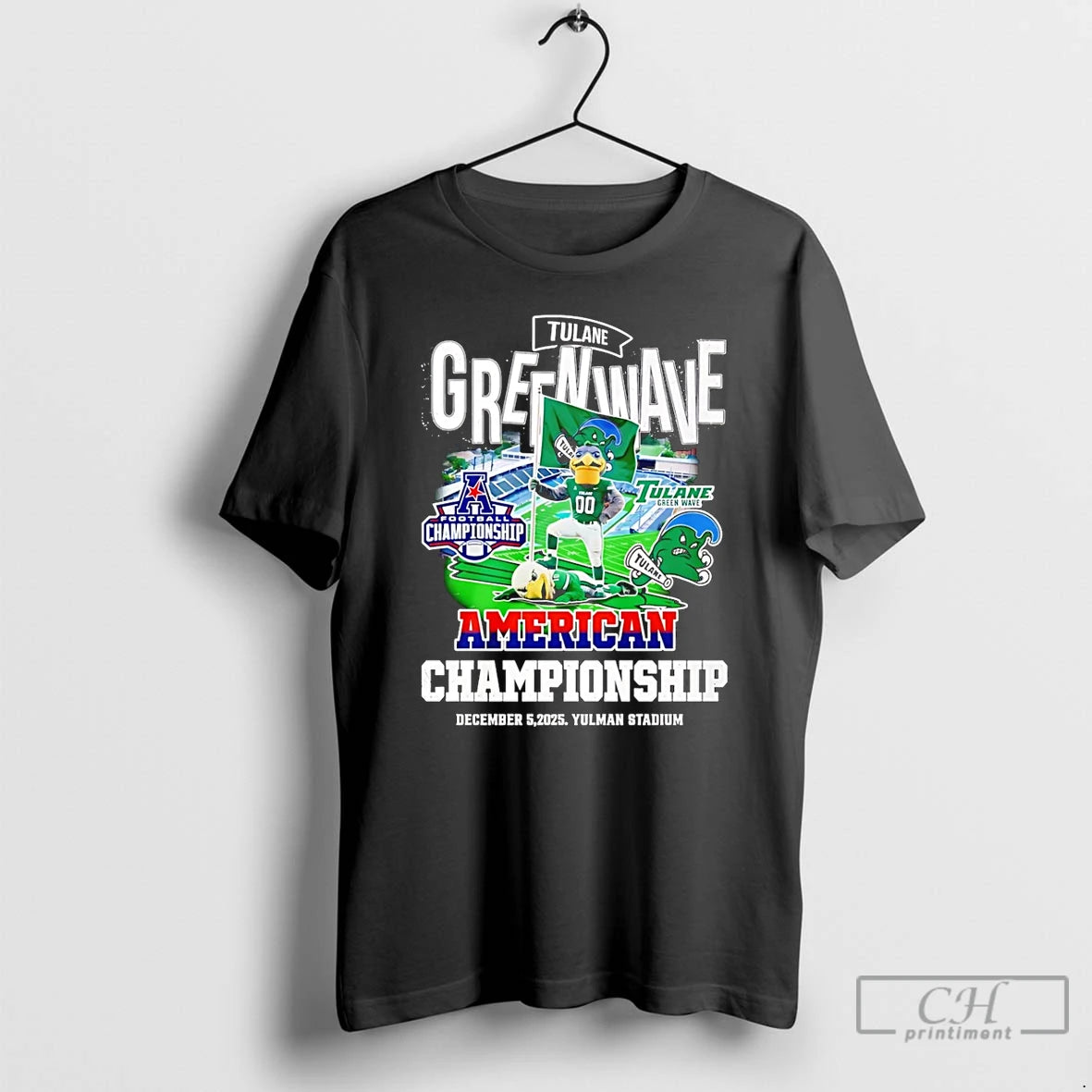 Classic Tulane Green Wave 2025 American Championship Mascot
