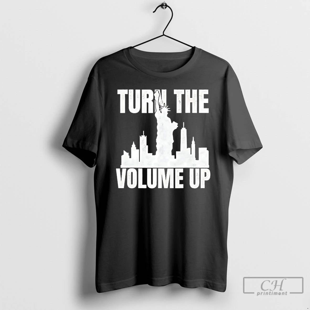 Classic Turn The Volume Up Donald Trump Ny Skyline