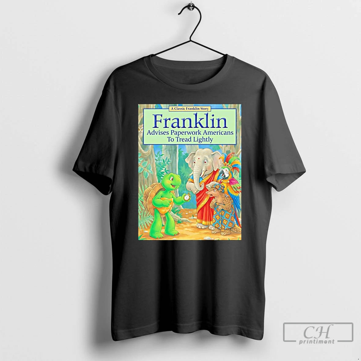 Classic Turtle Franklin Advises Paperwork Americans To Tread Lightly Pete Hegseth Meme T Shirts Sweater