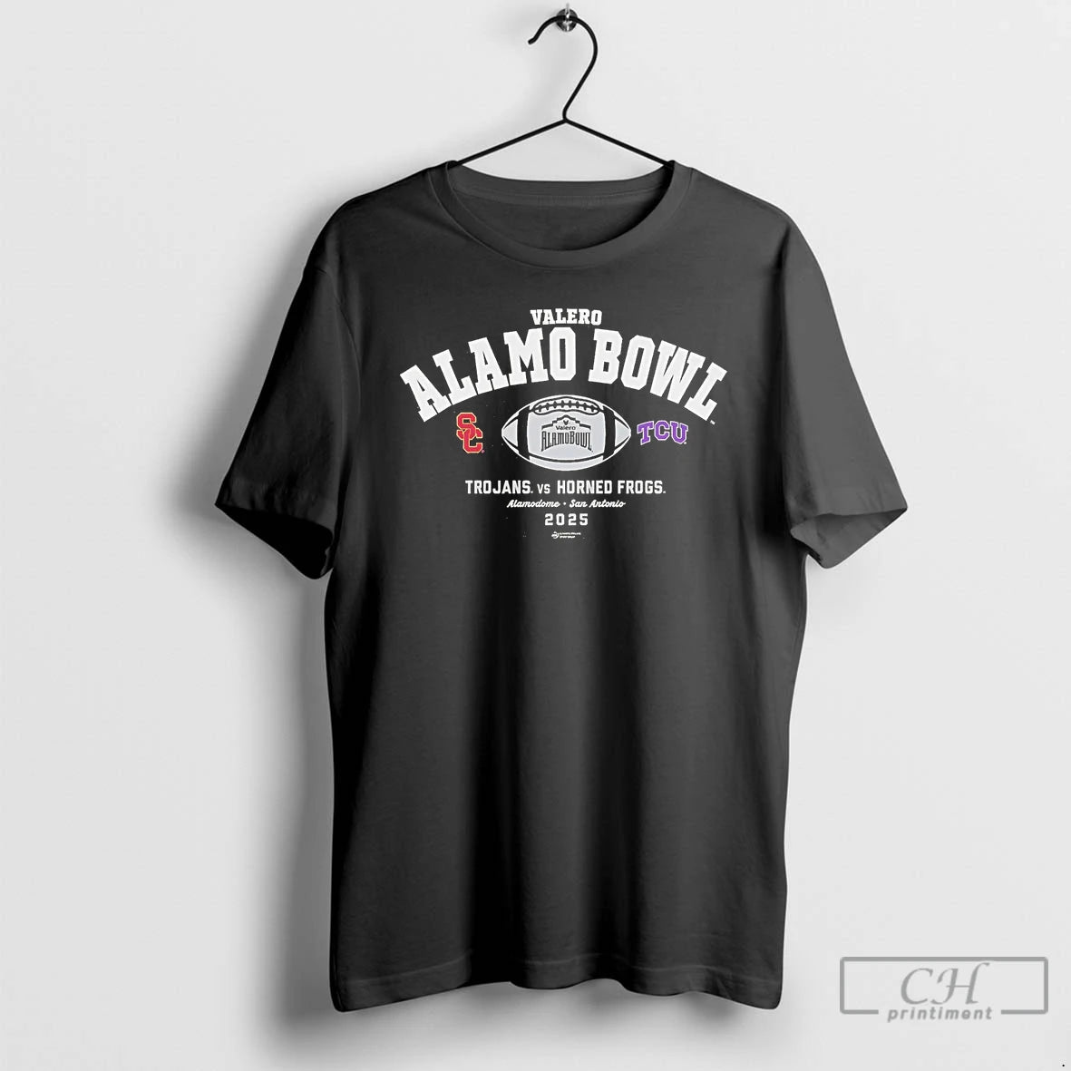 Classic Usc Trojans Vs Tcu Horned Frogs 2025 Valero Alamo Bowl Stadium T Shirts Sweater