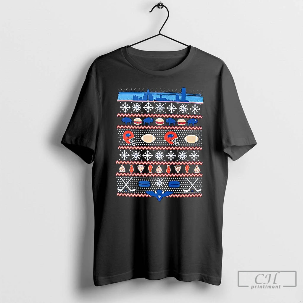 Classic Ugly Buffalo Christmas Helmet Graphic