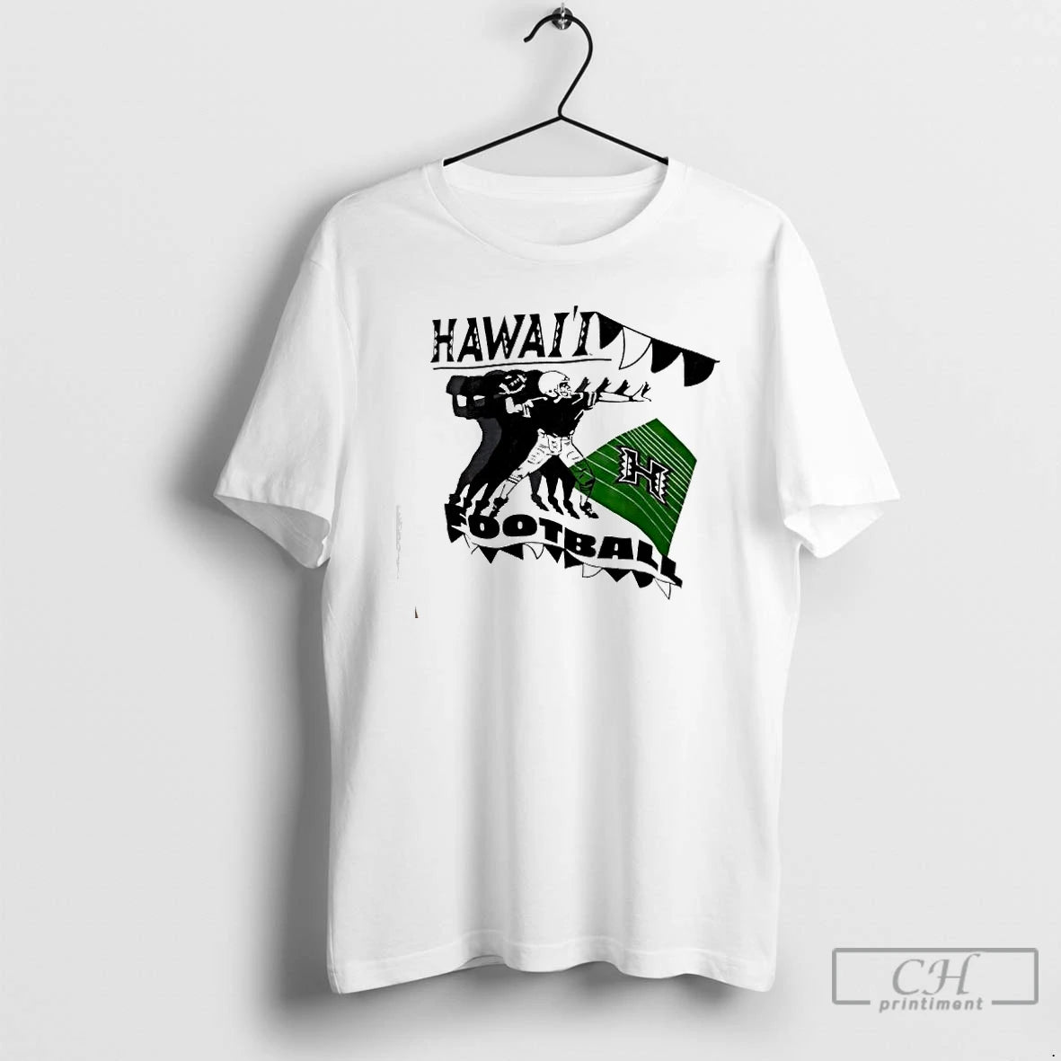 Classic University Of Hawaii Rainbow Warriors Football Vintage