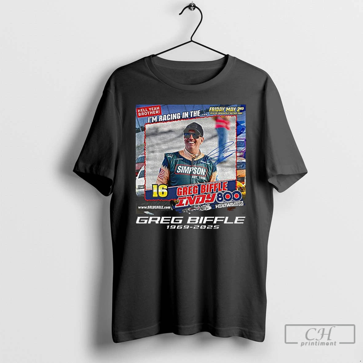 Classic Vintage Im Racing In The Greg Biffle 1969 2025 Indy 800 T Shirts Sweater
