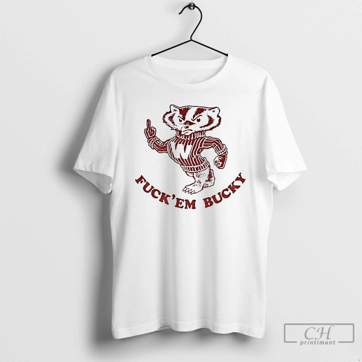 Classic Vintage Wisconsin Badgers Fuck Em Bucky