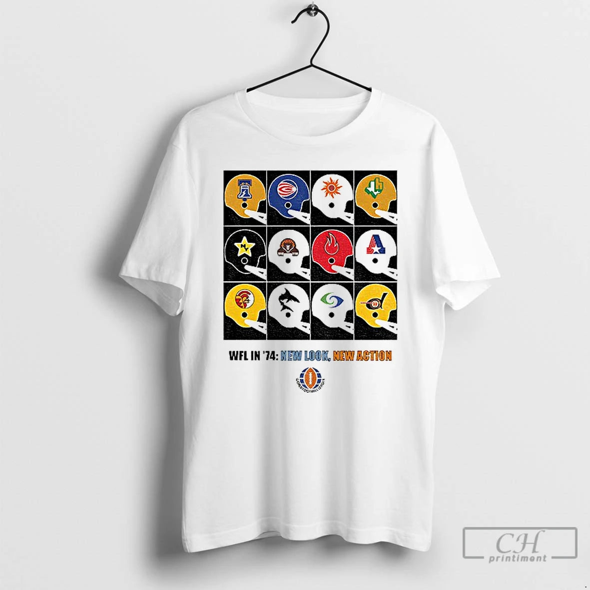 Classic Wfl In 74 New Look New Action Helmet World Football League T Shirts Sweater