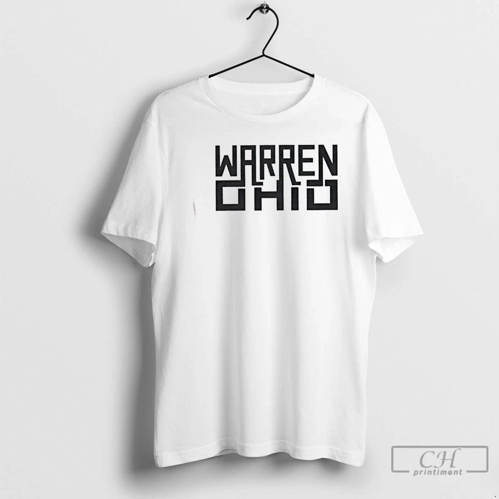 Classic Warren Ohio Rectangle Text