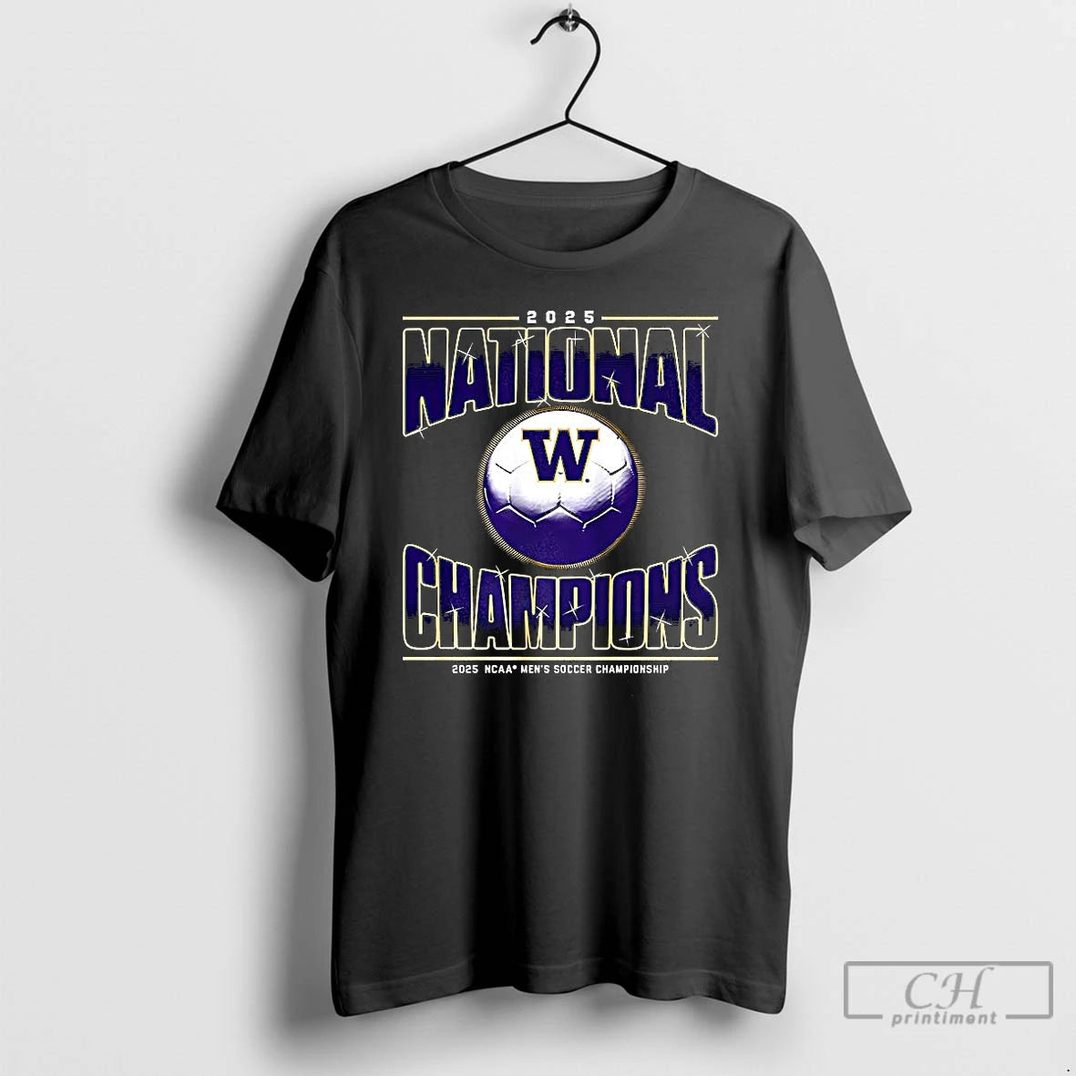 Classic Washington Huskies Ncaa Mens Soccer 2025 National Champions Logo