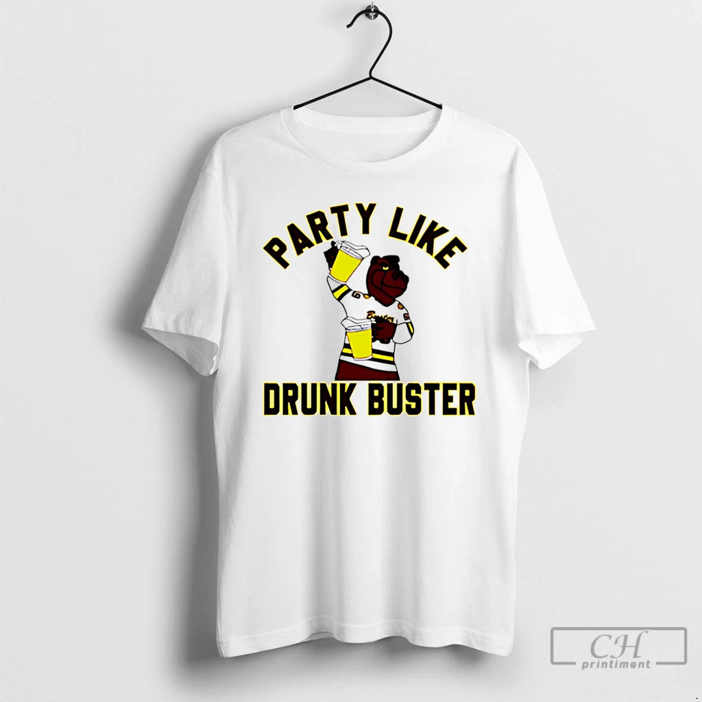 Classic Western Michigan University Buster Bronco Party Like Drunk Buster