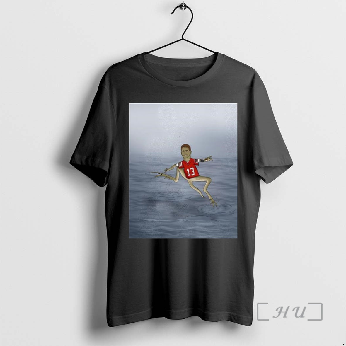 New Brock Purdy Jesus Christ Lizard Running On Water