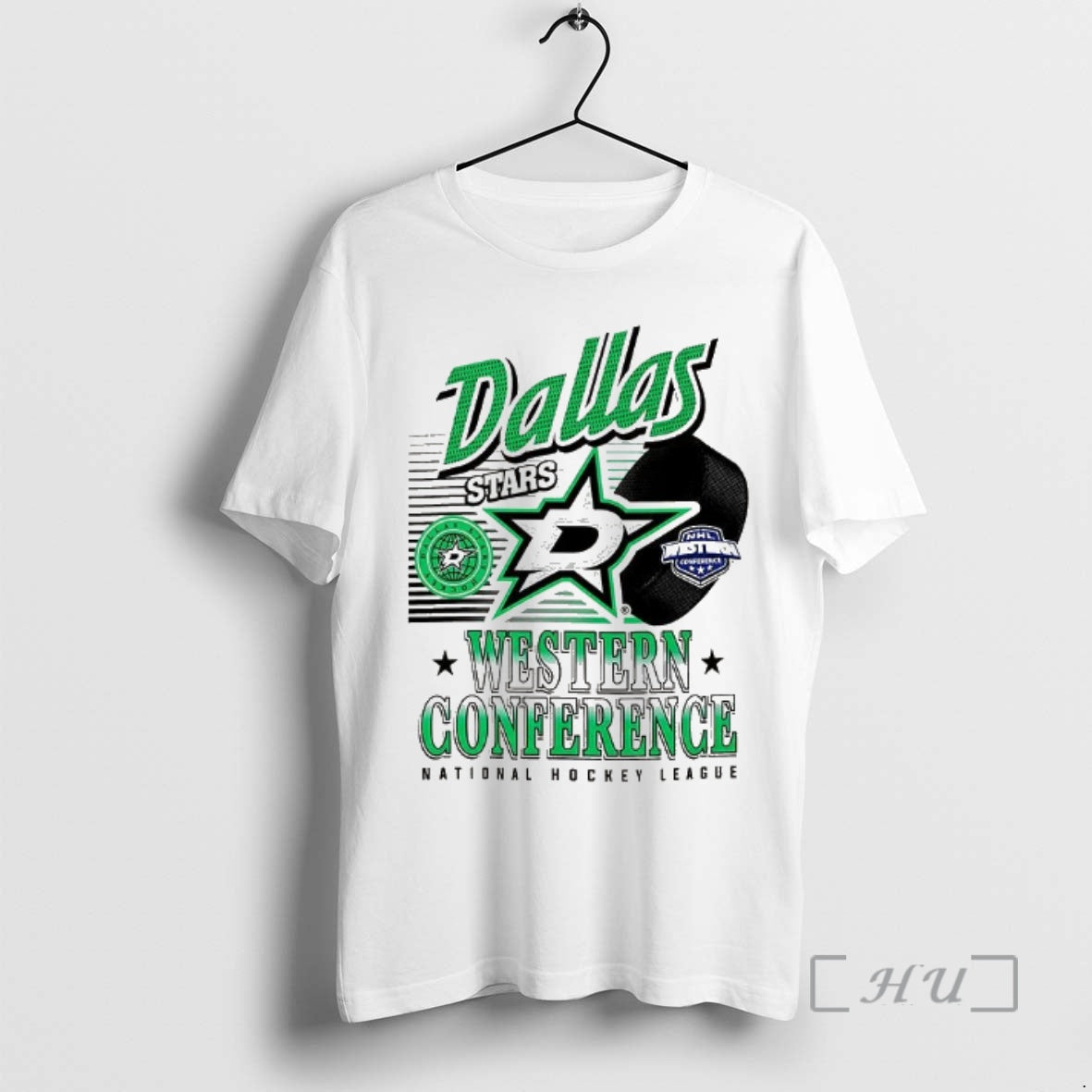 New Dallas Stars Nhl Western Conference Logo And Ball