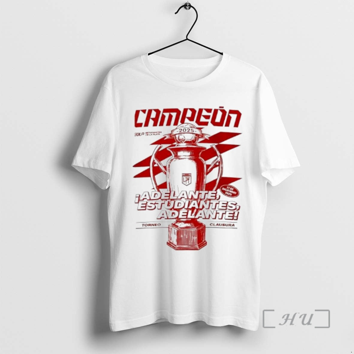 New Estudiantes De La Plata Campeon Del Torneo Clausura 2025 Trophy Ornaments Premium T Shirts