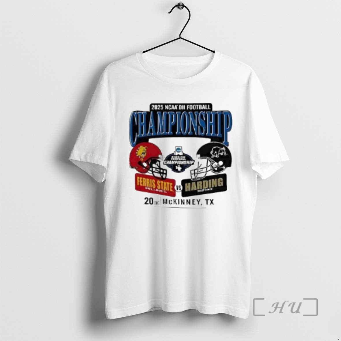 New Ferris State Bulldogs Vs Harding Bisons 2025 Ncaa Division Ii Football Championship Circle White