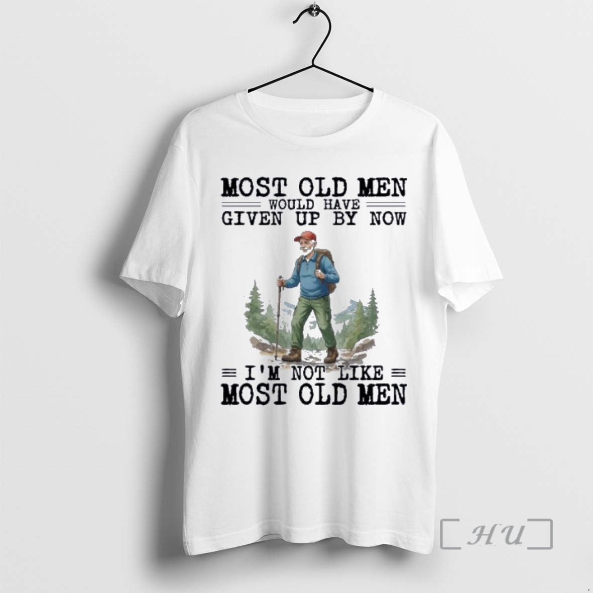 New Hiking Scooter Most Old Men Would Have Given Up By Now Premium T Shirts