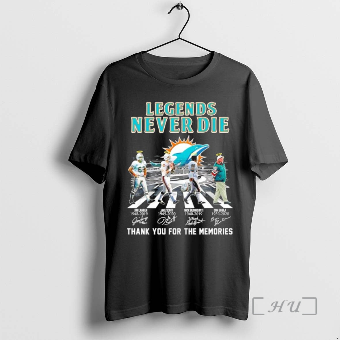 New Legends Never Die Miami Dolphins Jim Langer Jake Scott Nick Buoniconti Don Shula Signatures