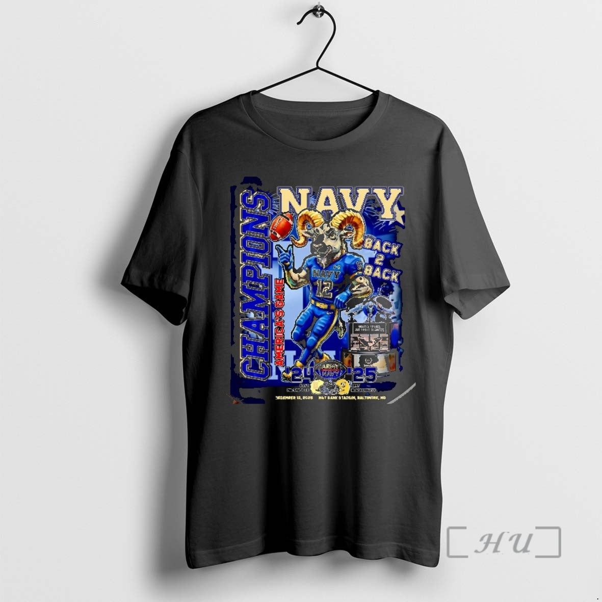 New Navy Midshipmen 2025 Americas Game Champions Back To Back 24 25 Christmas Premium