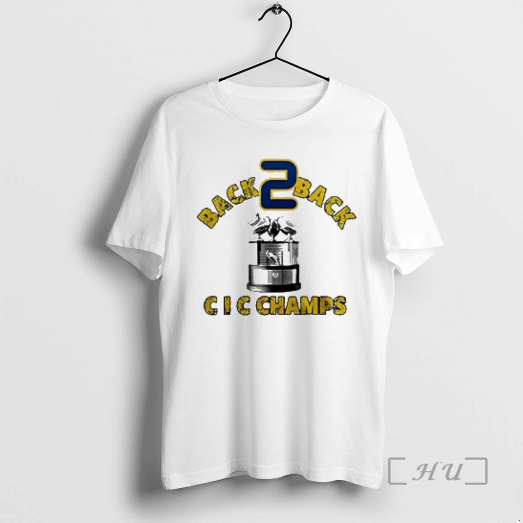 New Navy Midshipmen Back 2 Back Cic Trophy Champions 2025 Trophy Premium T Shirts Sweater