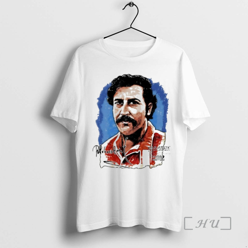 New Pablo Escobar Big Face Signature Graphic