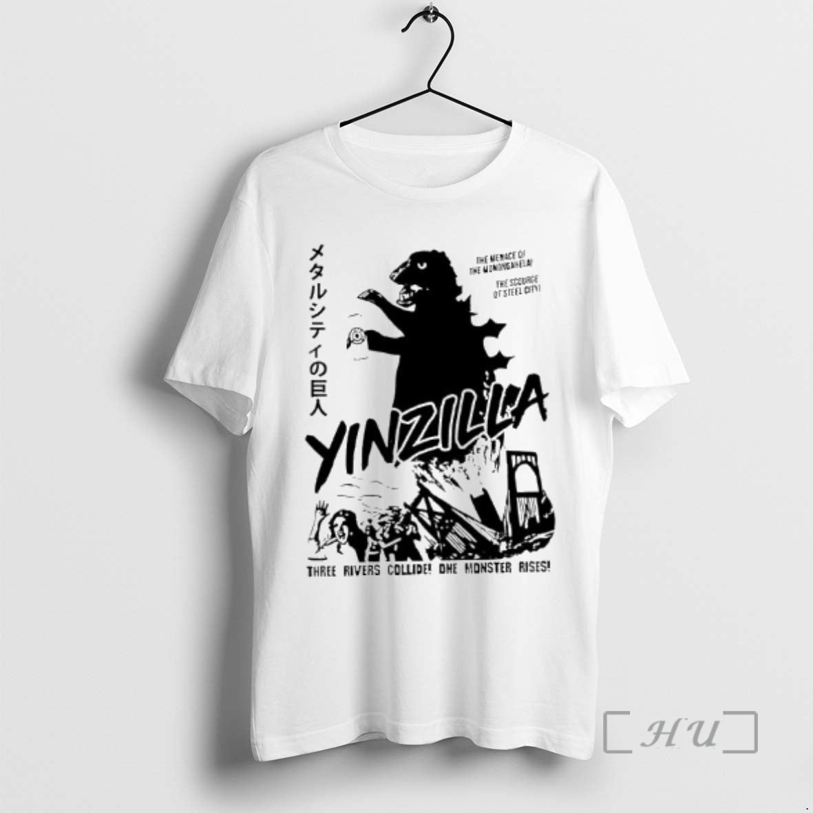 New Pittsburgh Gold Yinzilla Three Rivers Collide One Monster Rises