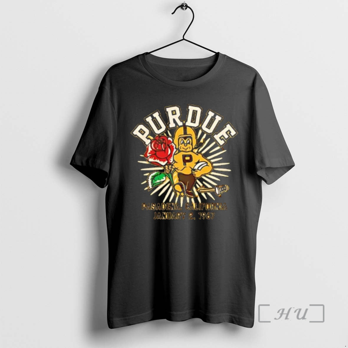 New Purdue Boilermakers Gold Homefield Football 1967 Rose Bowl Pasadena California January 2nd 1967 Premium