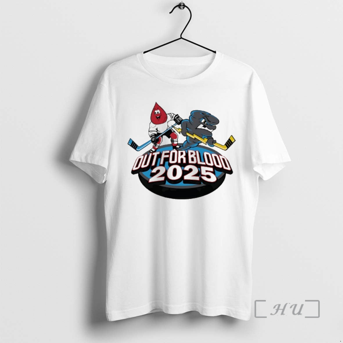 New Quad City Storm Hockey Out For Blood 2025 Mascot