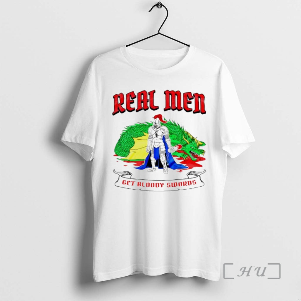 New Real Men Get Bloody Swords Knight Defeated Dragon