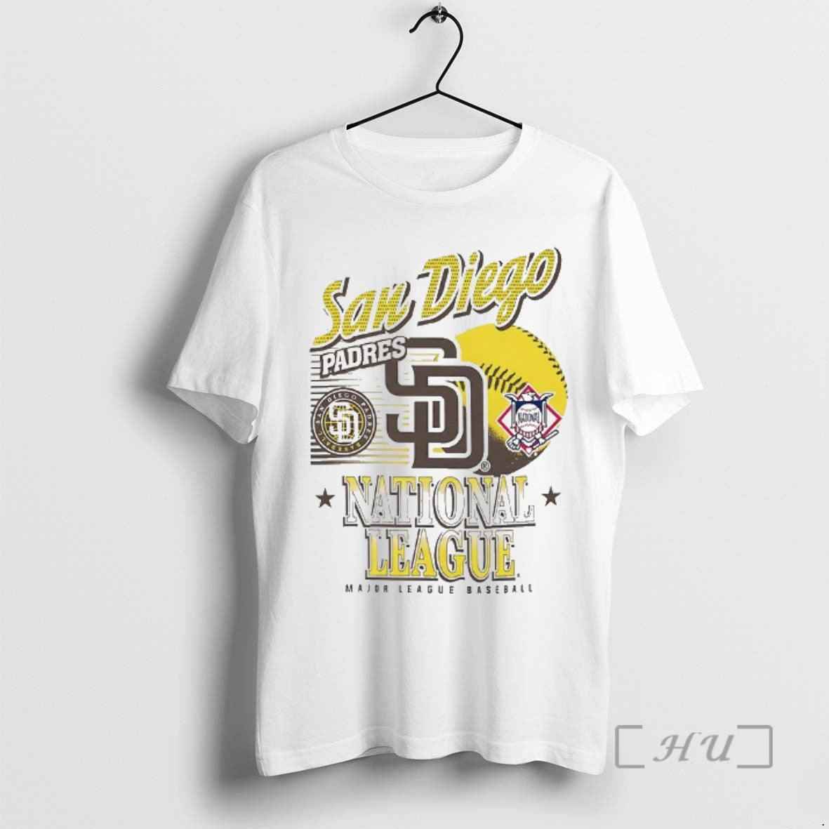 New San Diego Padres Mlb American National League Logo Ball Retro Premium T Shirts Sweater