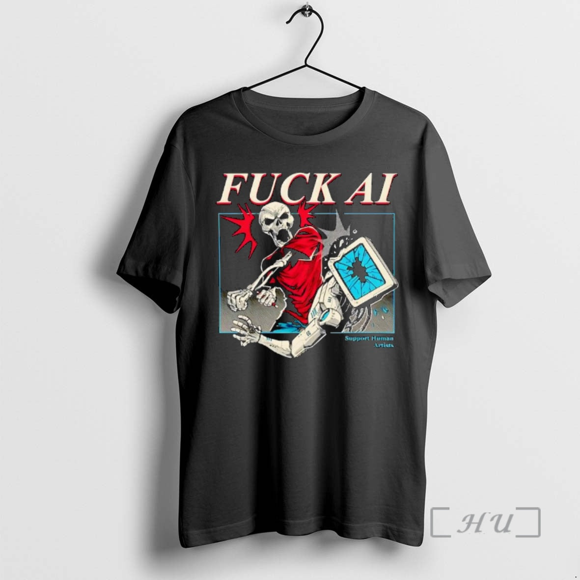 New Skeleton Fuck Ai Support Human Artists Ornaments