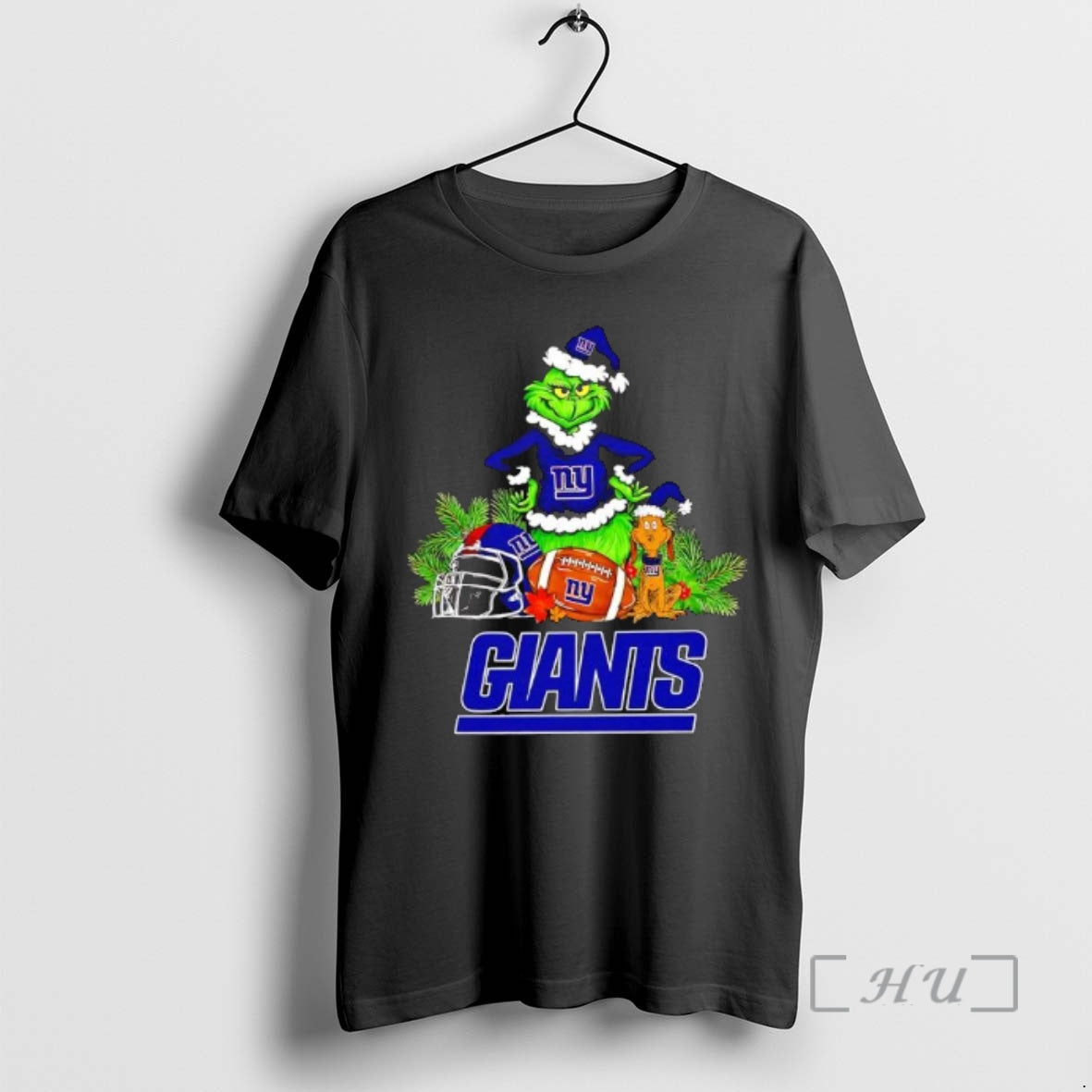 New The Grinch And Max New York Giants Christmas Helmet Items Premium T Shirts Sweater