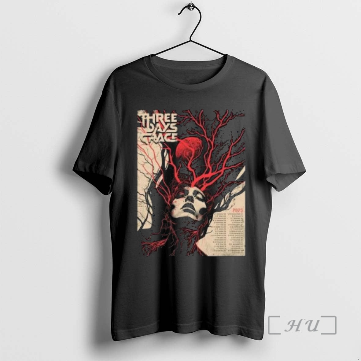 New Three Days Grace Alienation 2025 Tour Circle Black