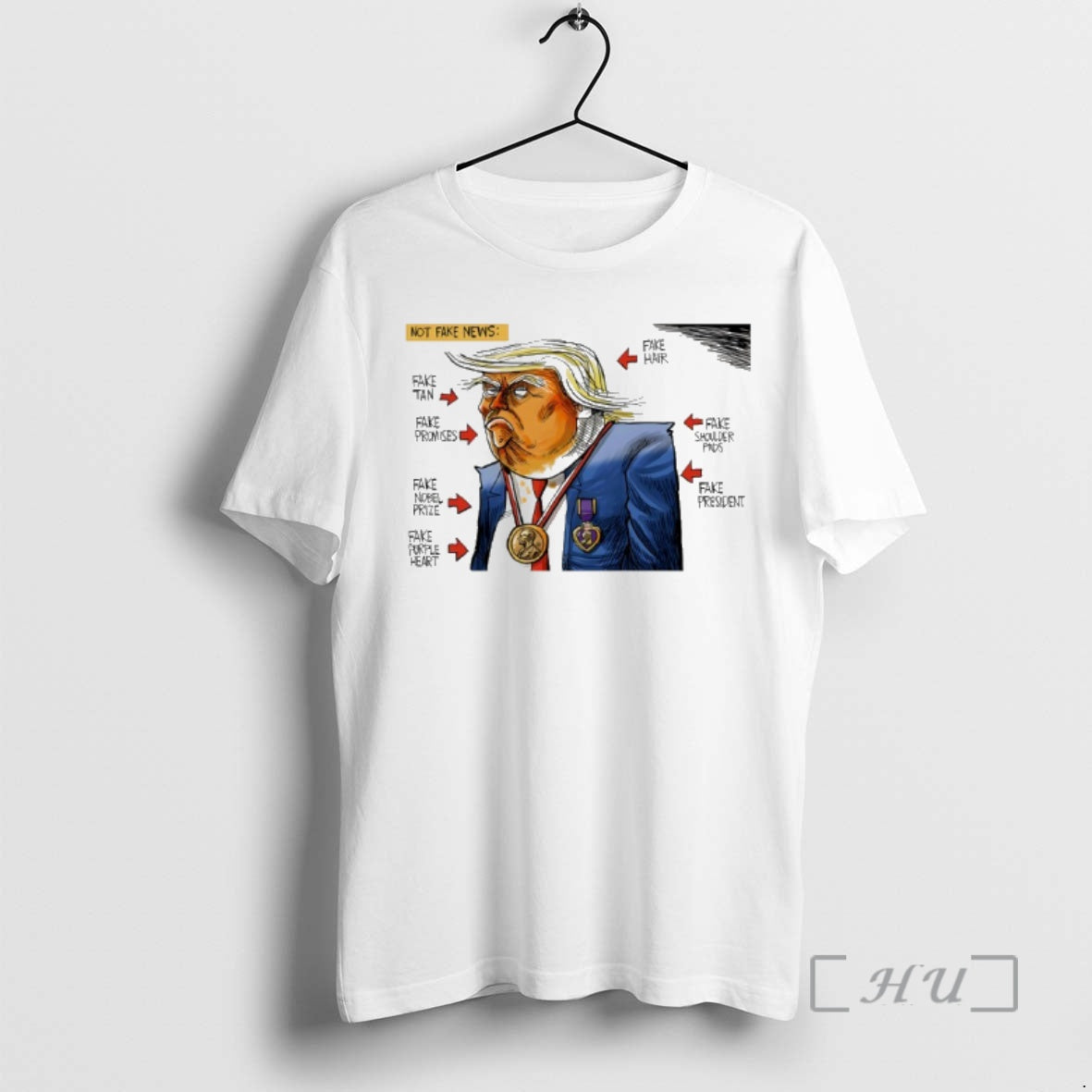 New Trump Not Fake News 2026 Fake Fan Fake Hair Fake Promises Meme Premium