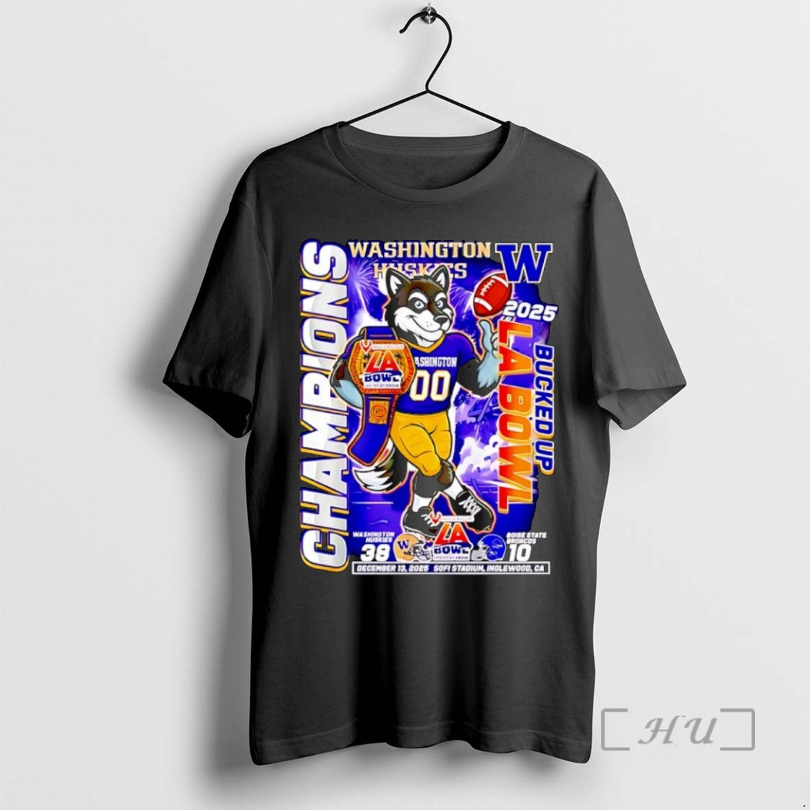 New Washington Huskies Bucked Up La Bowl Champions 2025 Mascot