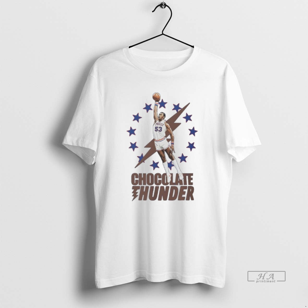 Official Chocolate Thunder Philadelphia 76ers Basketball Player