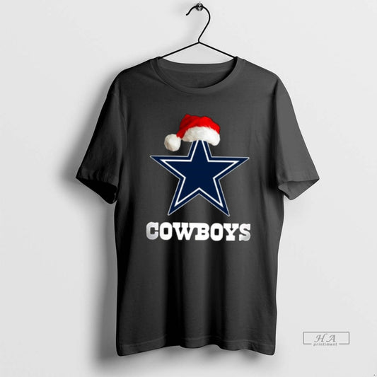 Official Dallas Cowboys 2025 Santa Hat Logo Football Christmas