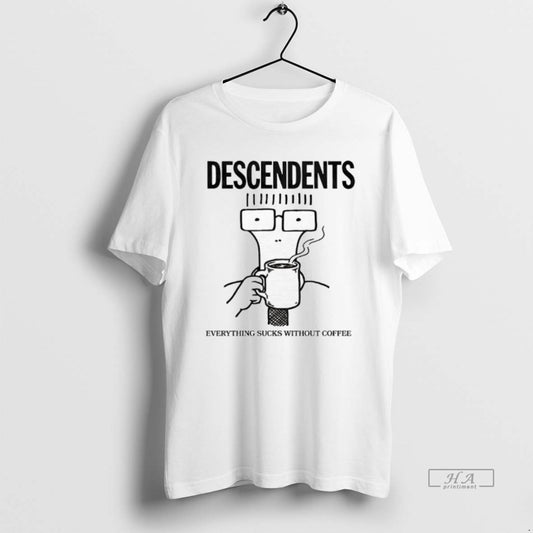 Official Descendents Iconic 1982 Everything Sucks Without Coffee