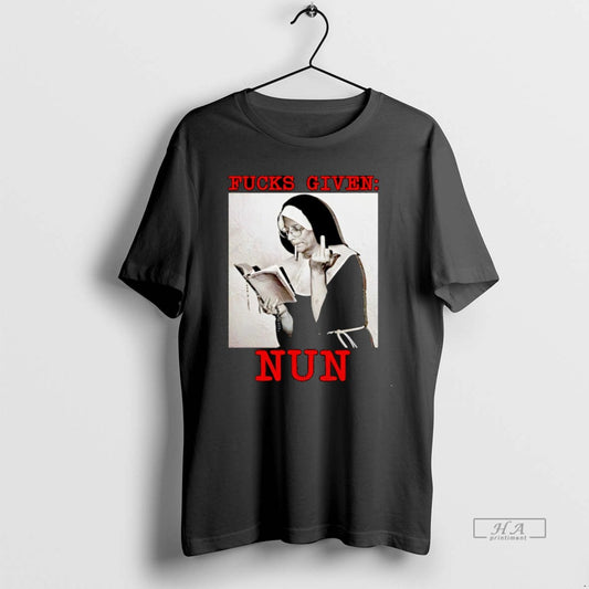 Official Fucks Given Nun Smoking Christmas