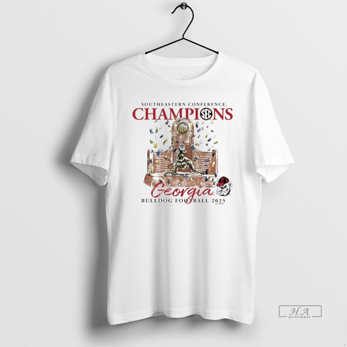Official Georgia Bulldogs 2025 Sec Football Champions Trophy Circle