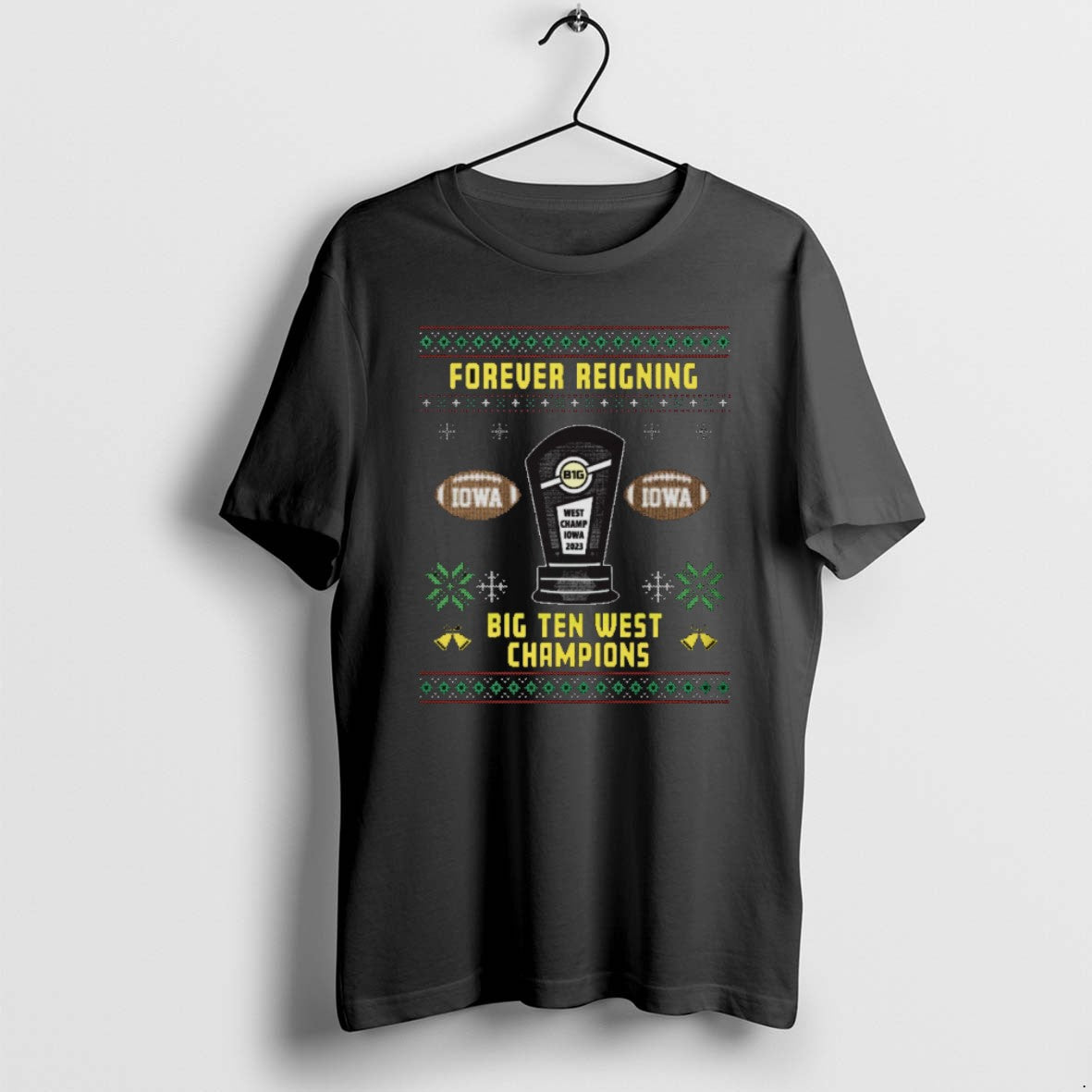 Official Iowa Forever Reigning Big Ten West Champions Ugly Christmas 2025