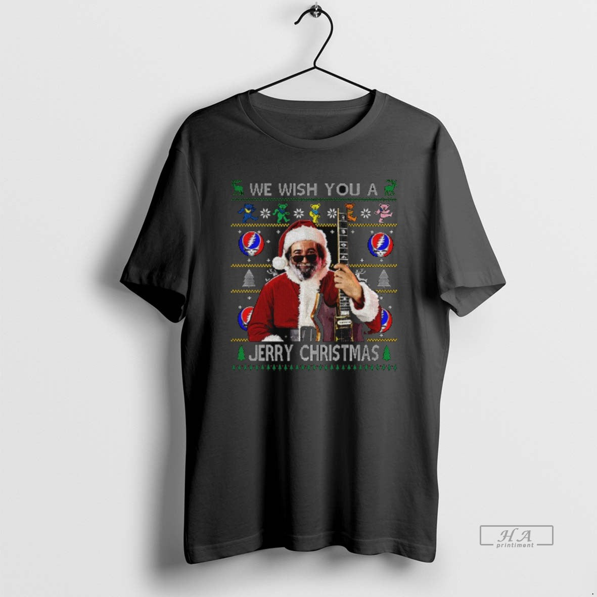 Official Jerry Garcia Santa We Wish You A Jerry Christmas